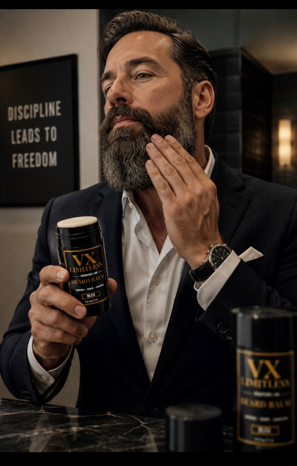 VX Limitless Signature Line Beard Balm – BLEU