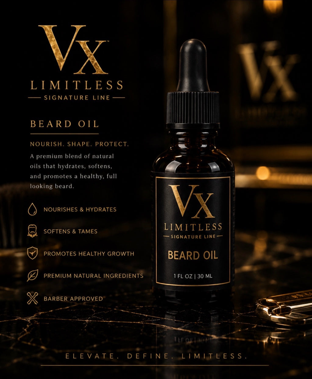 VX Limitless Signature Line Beard Oil